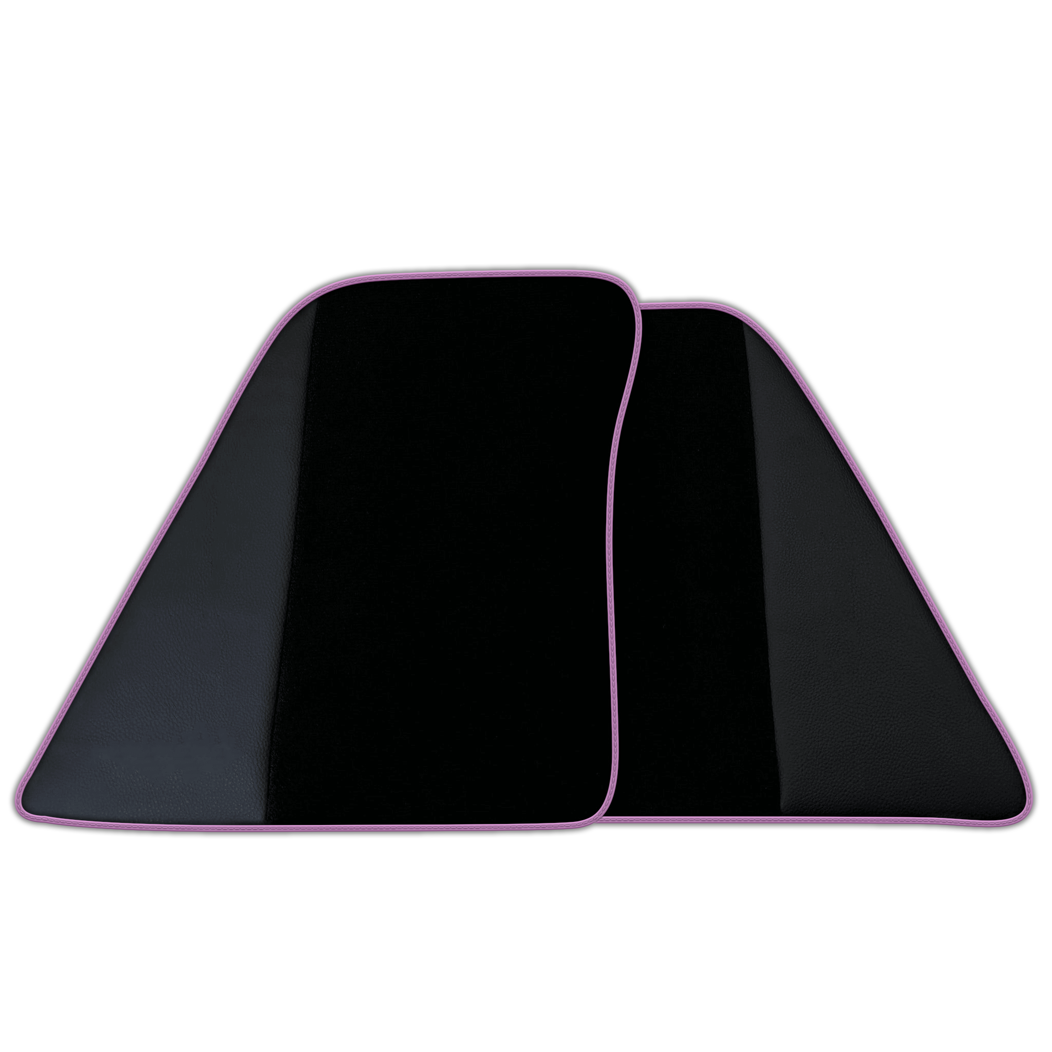 Custom Black Floor Mats for Ferrari SF90 Stradale (2019-2024) with Leather