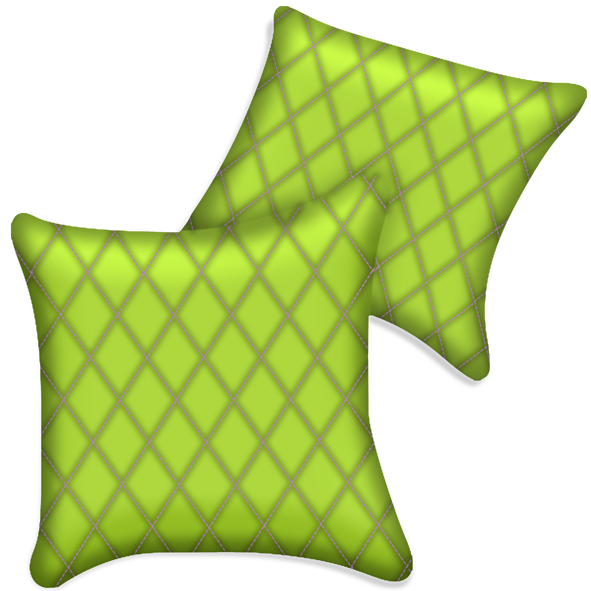 Customizable Green Leather Pillows Set of 2 for All Vehicles | Single Diamond Pattern