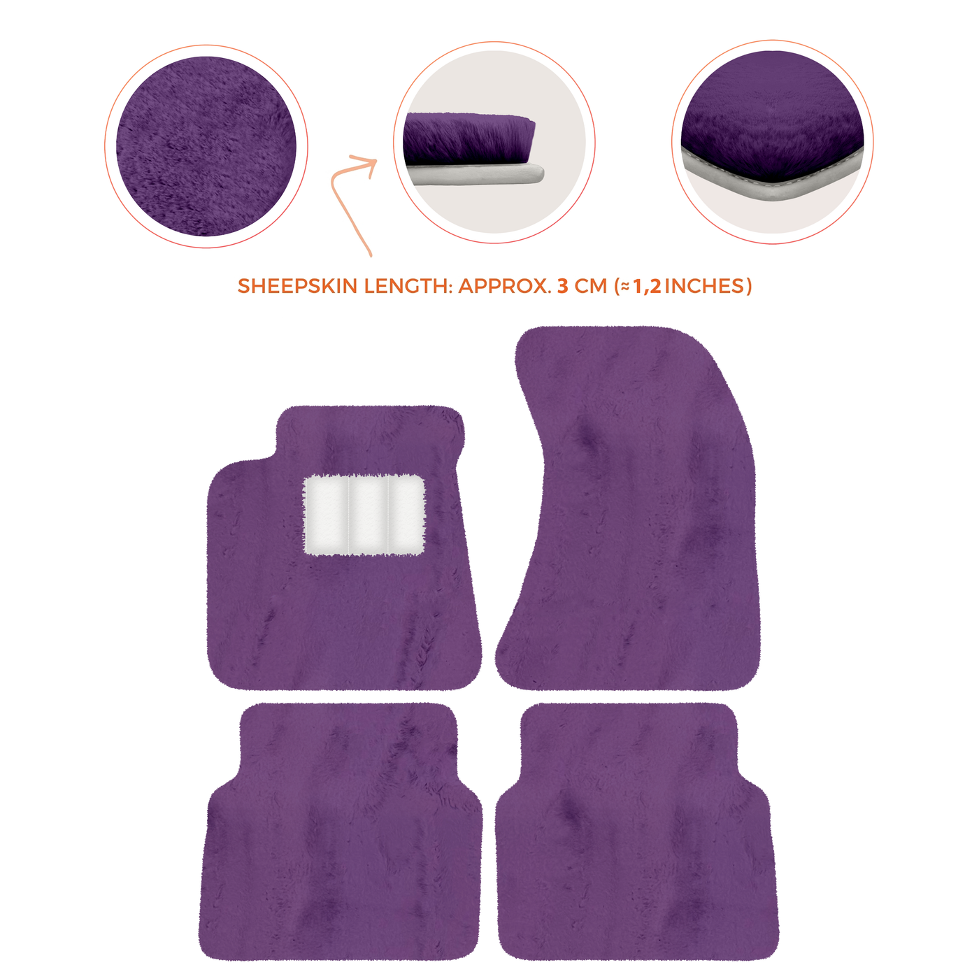 Luxury Sheepskin Floor Mats for Rolls-Royce Wraith (2013-2023)