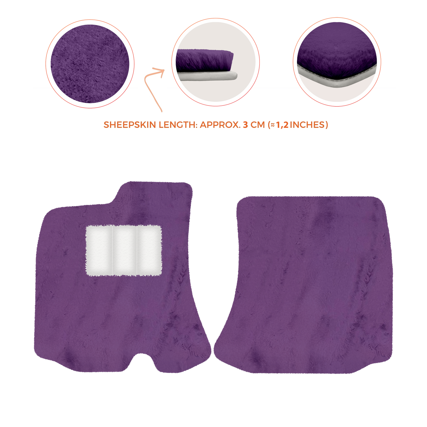 Premium Sheepskin Floor Mats for Bentley Arnage RL (1998-2009)