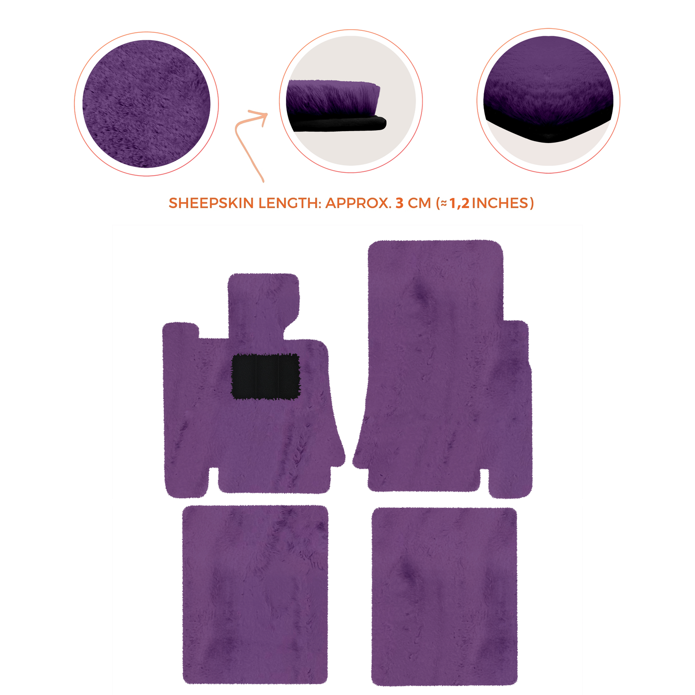 Premium Sheepskin Floor Mats for Bentley Mulsanne (2010-2020)