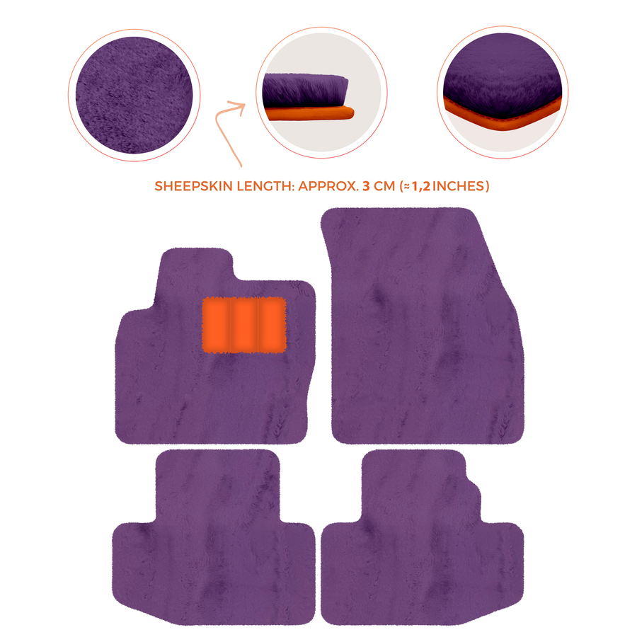 Luxury Sheepskin Floor Mats for Range Rover Sport L460 (2022-2024)