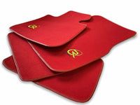 Red Floor Mats For BMW M3 G81 Touring (2022-2026) ROVBUT Brand Tailored Set Perfect Fit Green SNIP Collection - AutoWin
