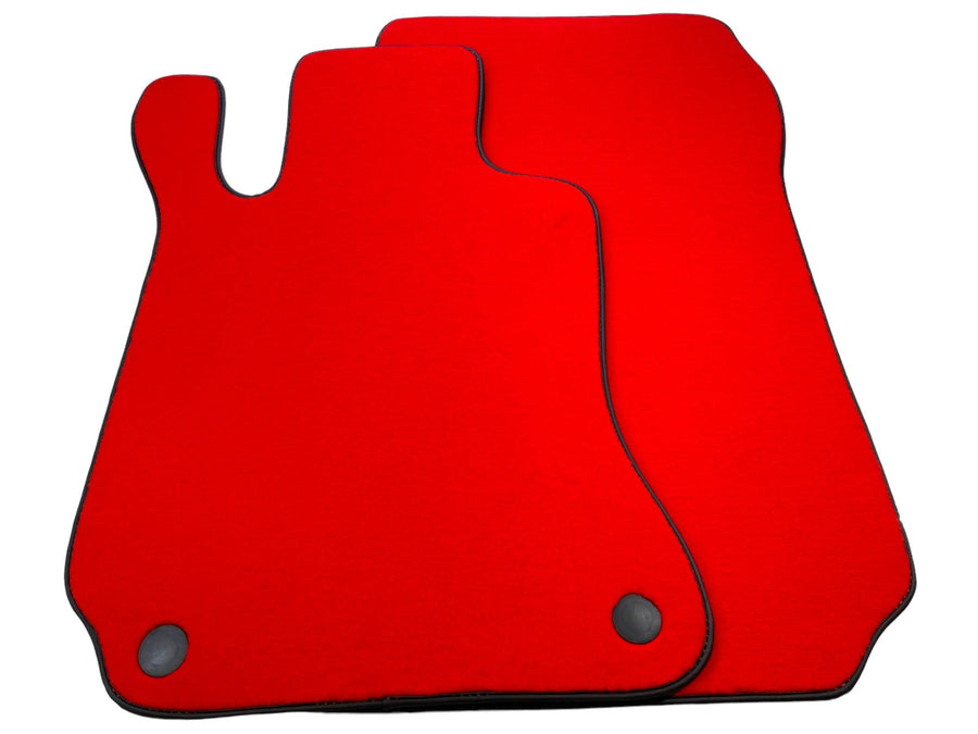 Red Floor Mats For Mercedes-Benz SL R231 2012–2020 Black Trim - AutoWin