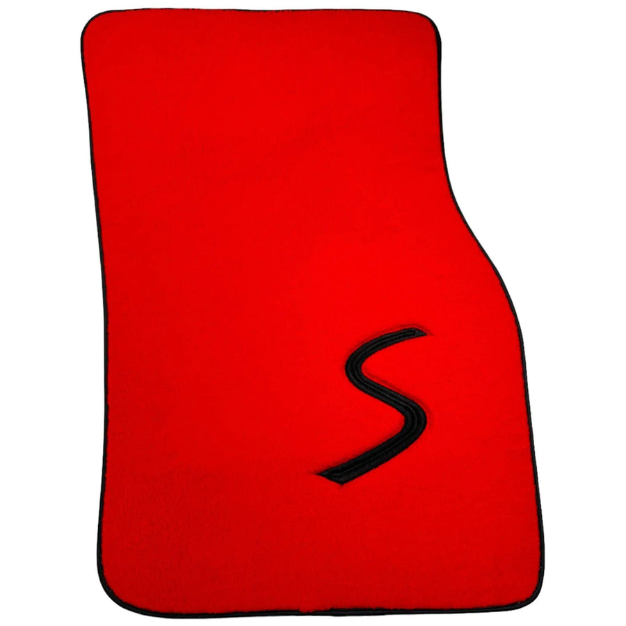 Red Floor Mats for Mini Cabrio F57 Convertible (2016-2023) - AutoWin