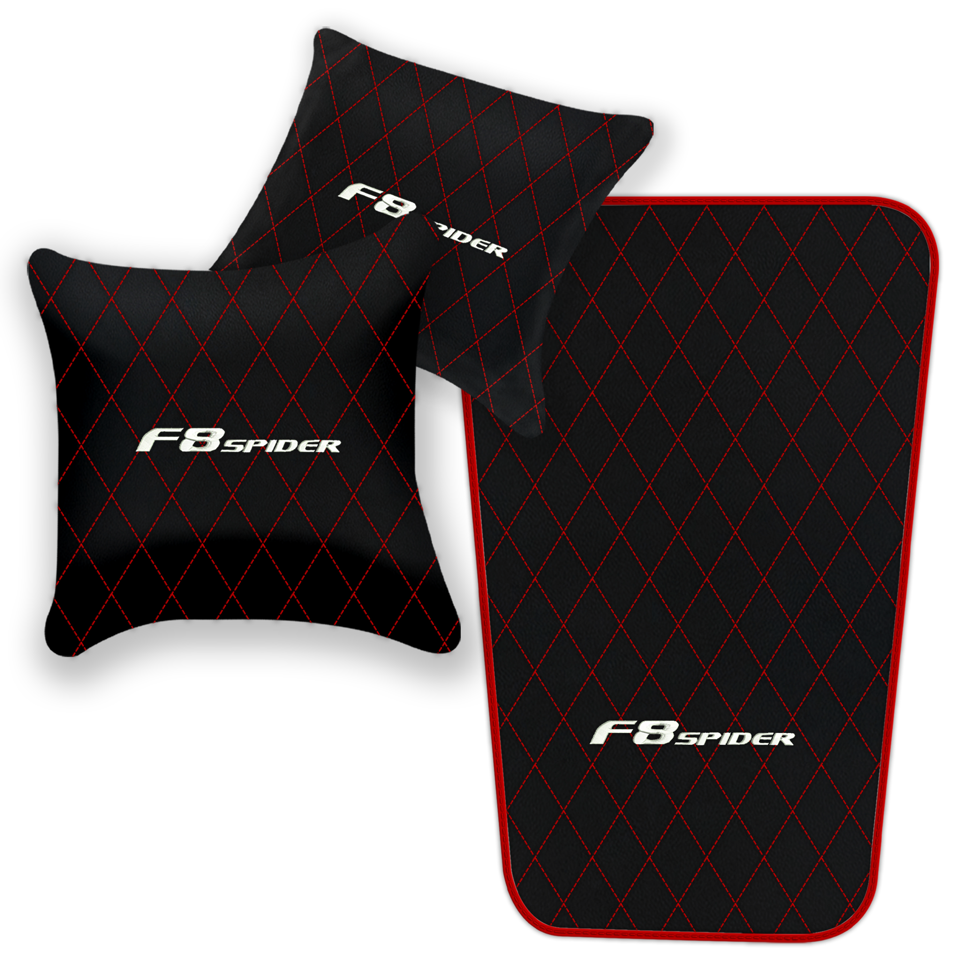 Premium Black Leather Floor Mats for Ferrari 456 (1992-2003)