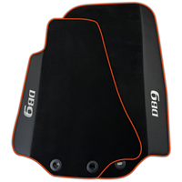 Black Floor Mats for Aston Martin DB9 Volante (2004-2016) Convertible with Leather