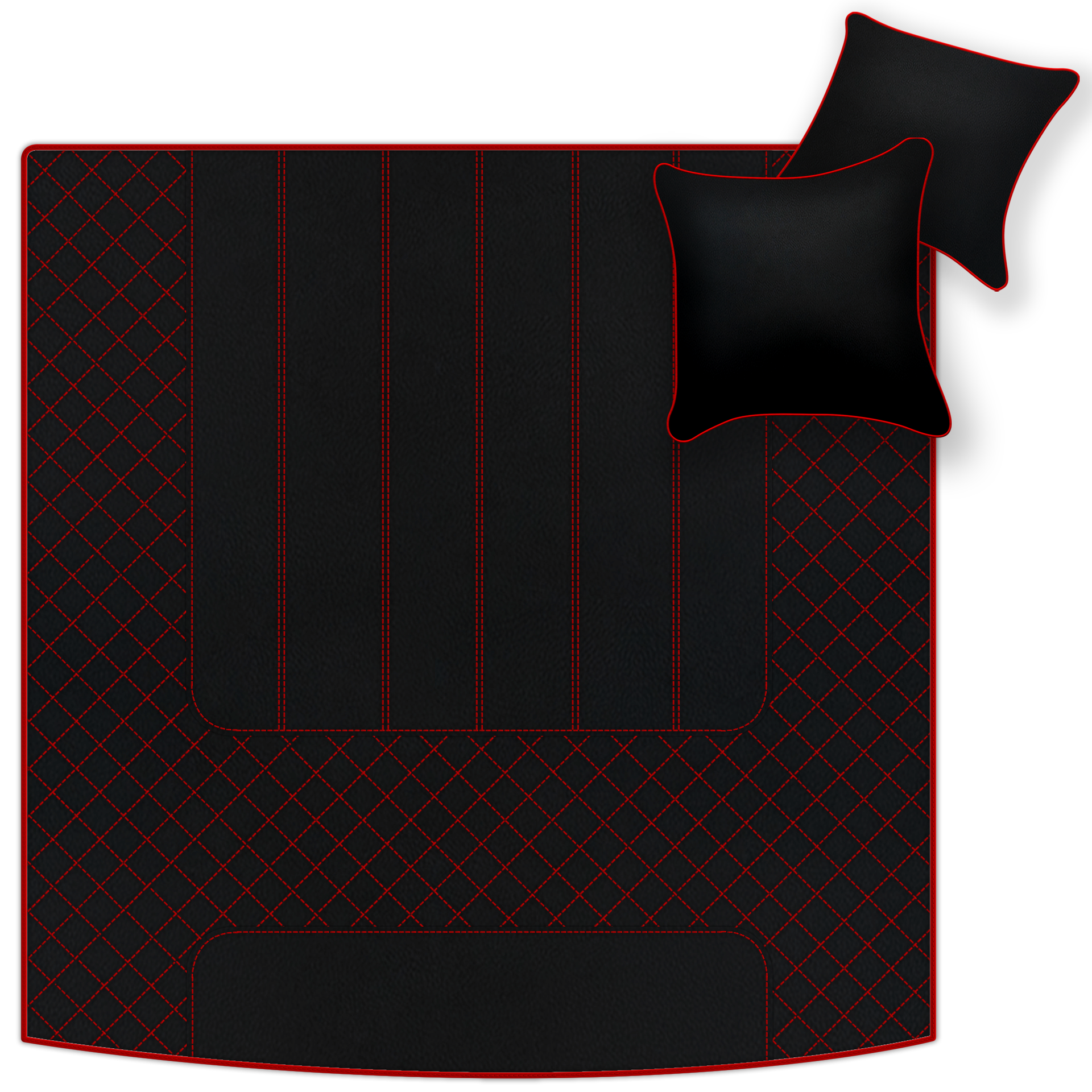 Grey Floor Mats For Bentley Mulsanne (2010-2020) with Leather - AutoWin