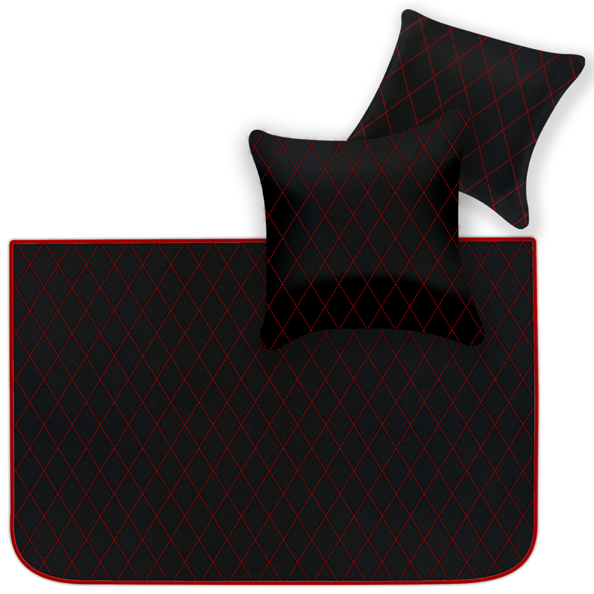 Black Leather Floor Mats for Ferrari F355 (1994-1999) | AW1 Design