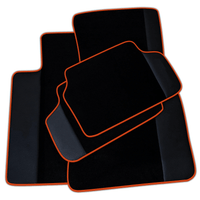 Black Floor Mats for BMW 2 Series Gran Tourer F46 (2015-2022) 5 Seats with Leather | Various Trim Colors