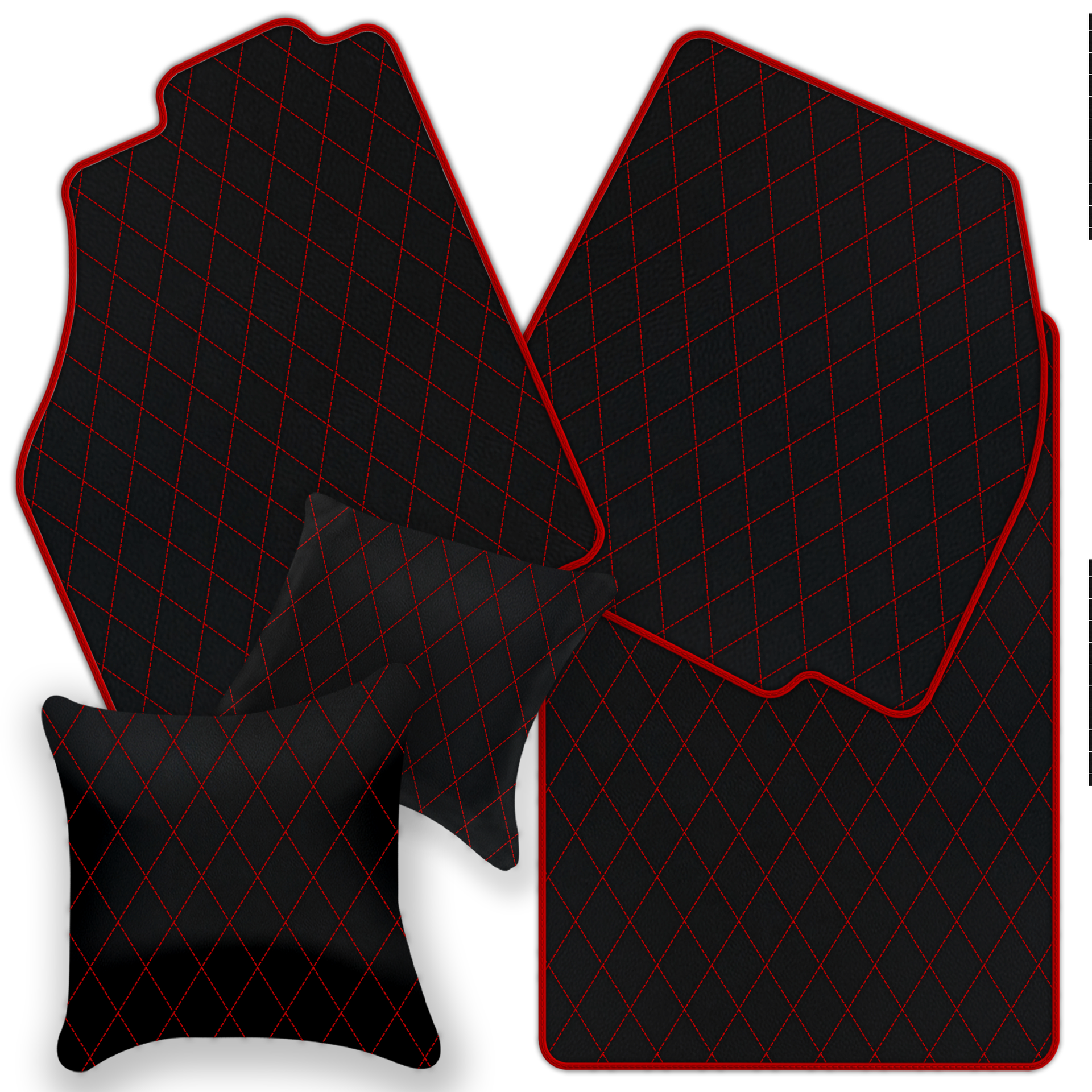 Premium Black Leather Floor Mats for Ferrari SF90 Stradale (2019-2024)