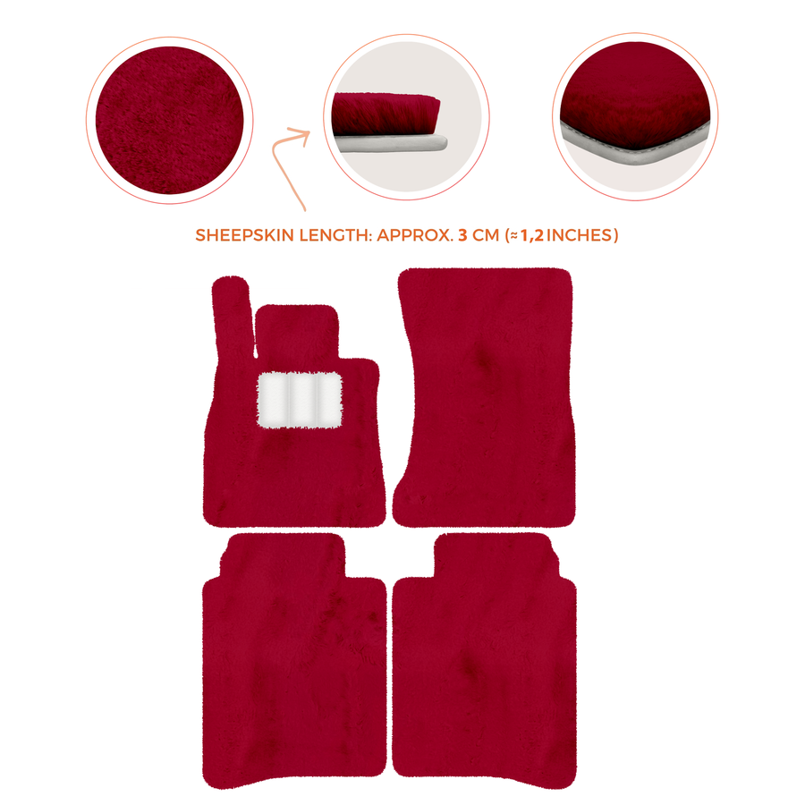 Luxury Sheepskin Floor Mats for Mercedes-Benz S-Class X222 | 2015-2021