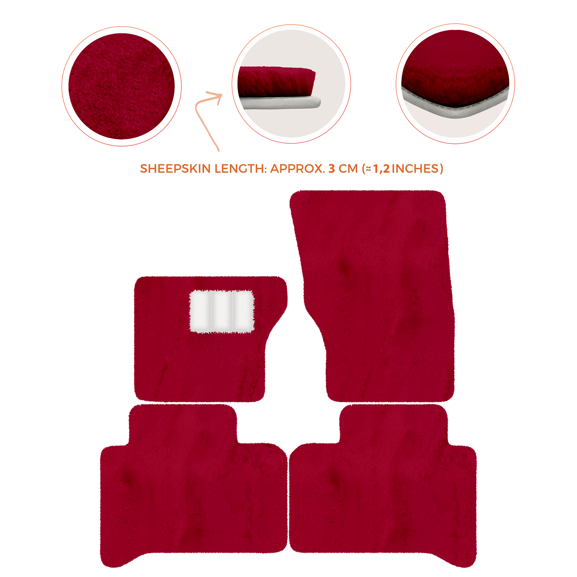 Luxurious Premium Sheepskin Floor Mats for Range Rover (2012-2022)