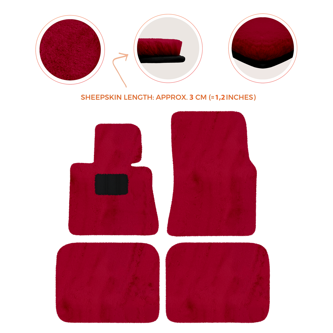 Luxury Sheepskin Floor Mats for Rolls-Royce Ghost Series I (2010-2014)