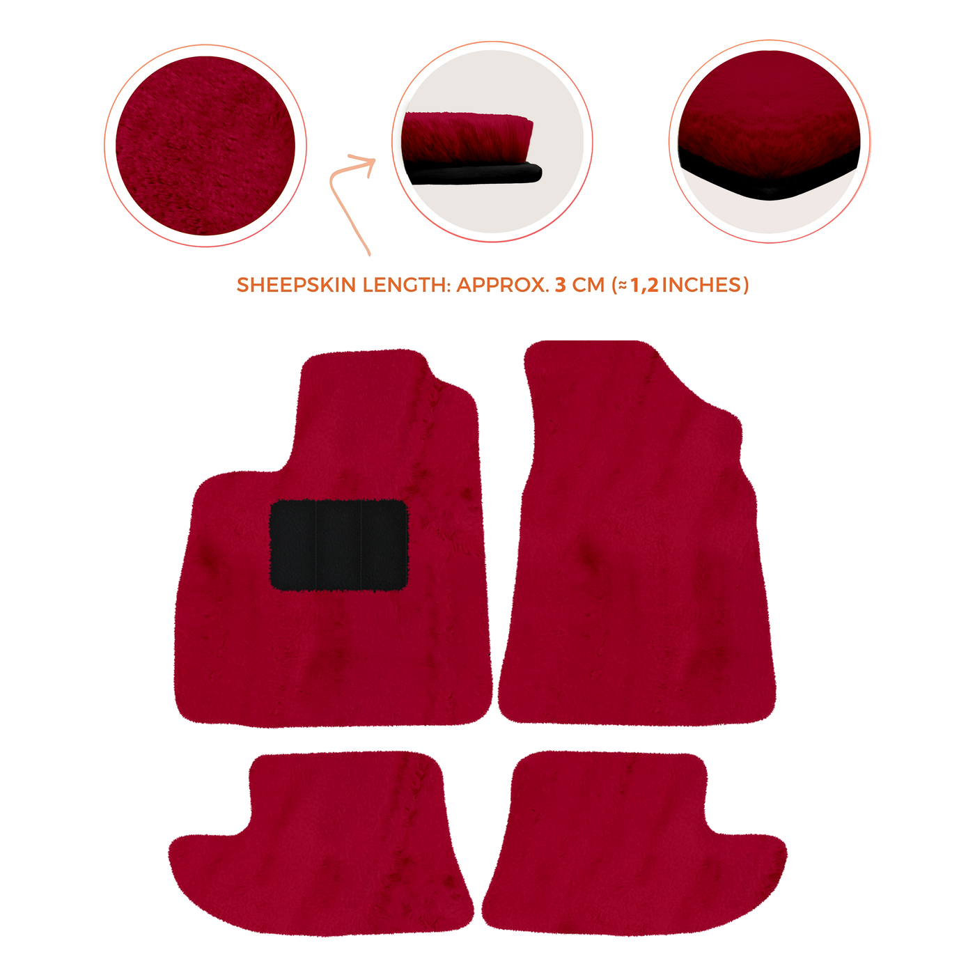 Premium Sheepskin Floor Mats for Bentley Continental GT (2003-2011)