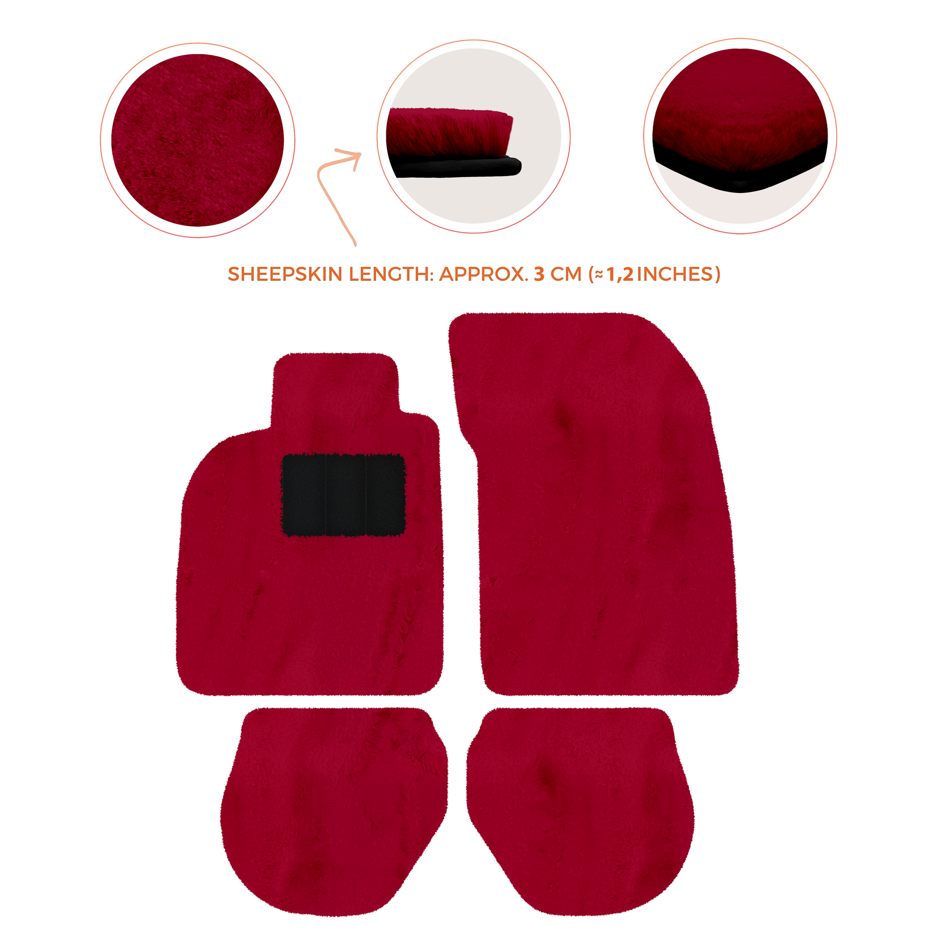 Black Floor Mats for Porsche 911 - 993 (1994-1998) - AutoWin