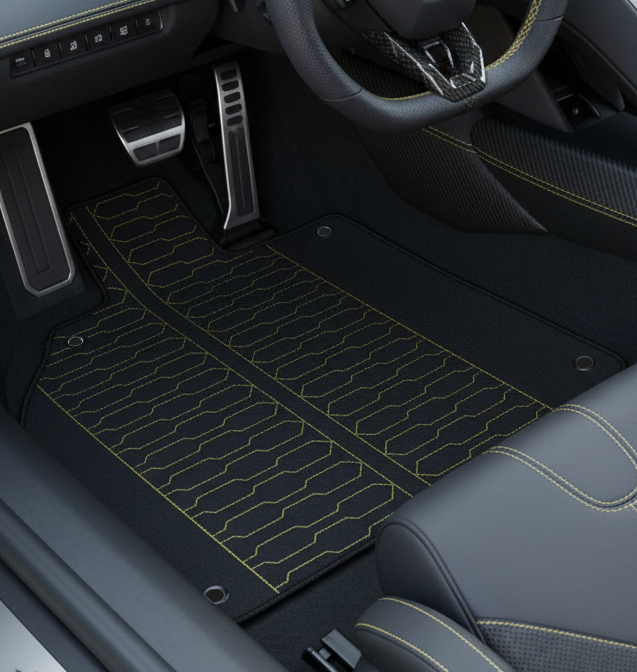 Interior look of floor mats for Lamborghini Sian (2020-2022)