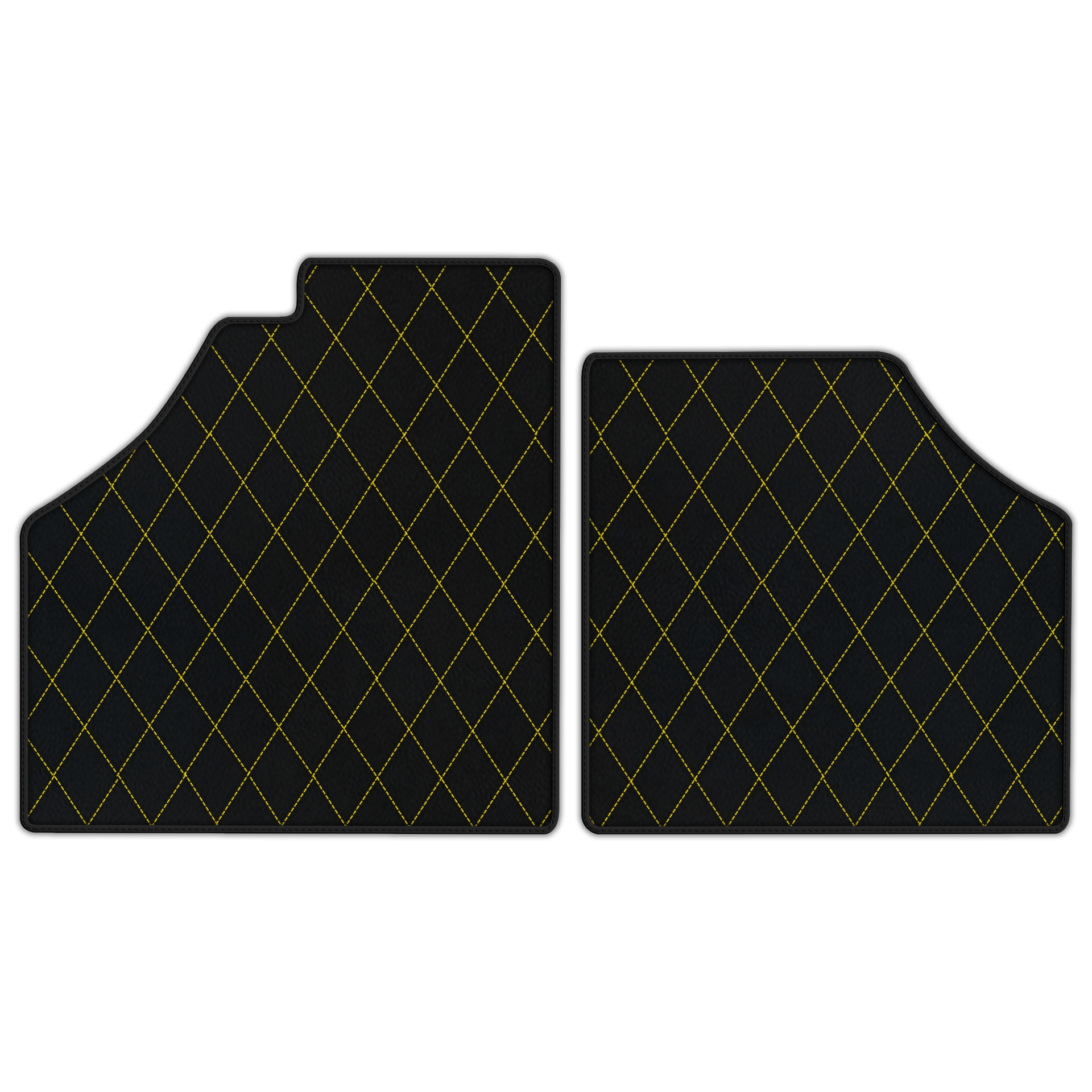 Customizable Leather Floor Mats with Line Pattern for Ferrari Enzo (2002-2004) - AutoWin