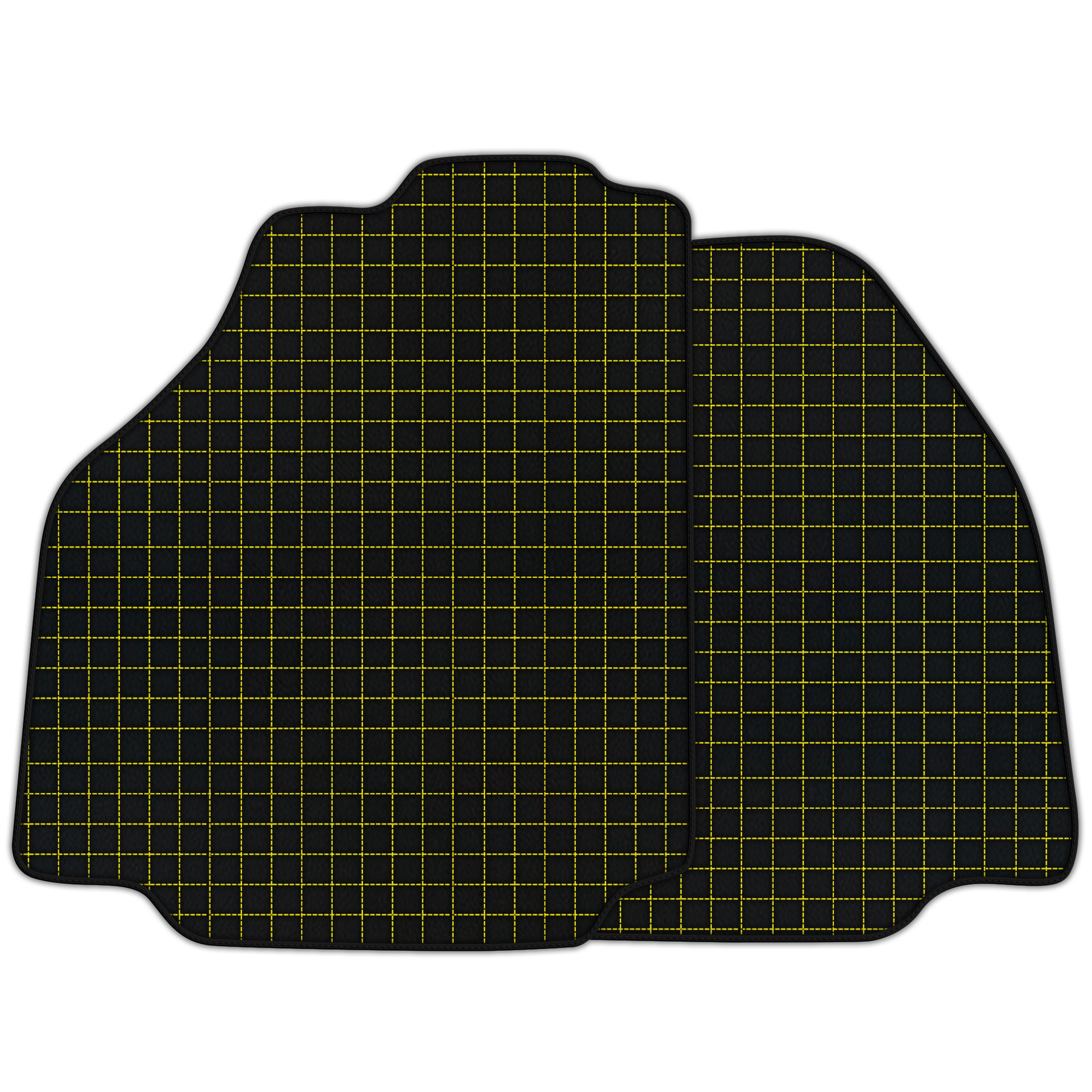 Customizable Leather Floor Mats with Square Pattern for Ferrari 458 Italia (2009-2015)