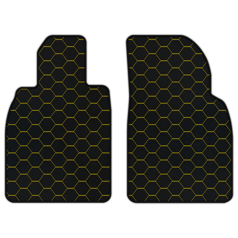 Customizable Leather Floor Mats with Symmetrical Hex Pattern for Porsche 911 GT3 Touring (991.2) 2018–2019