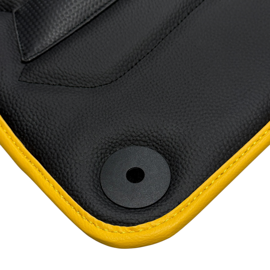 Black Leather Line Floor Mats for Lamborghini Temerario (2025-2026)