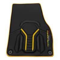 Black Leather Line Floor Mats for Lamborghini Temerario (2025-2026)