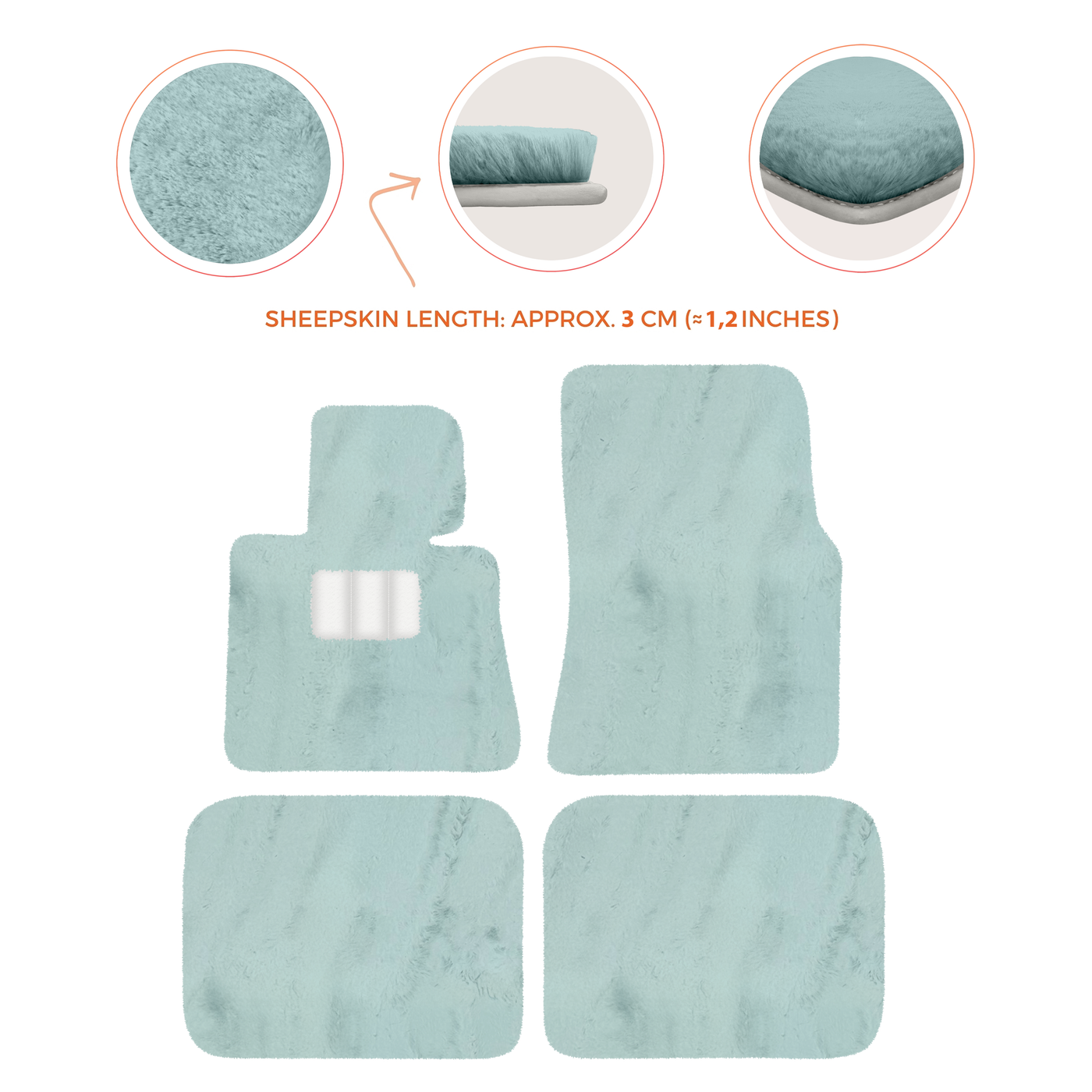 Luxury Sheepskin Floor Mats for Rolls-Royce Ghost Series I (2010-2014)