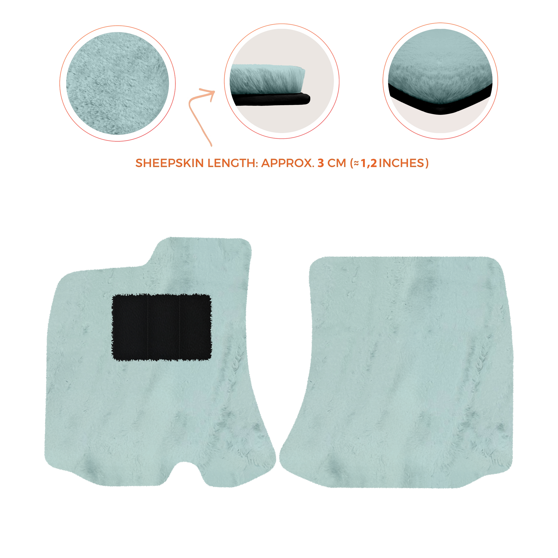 Premium Sheepskin Floor Mats for Bentley Arnage RL (1998-2009)