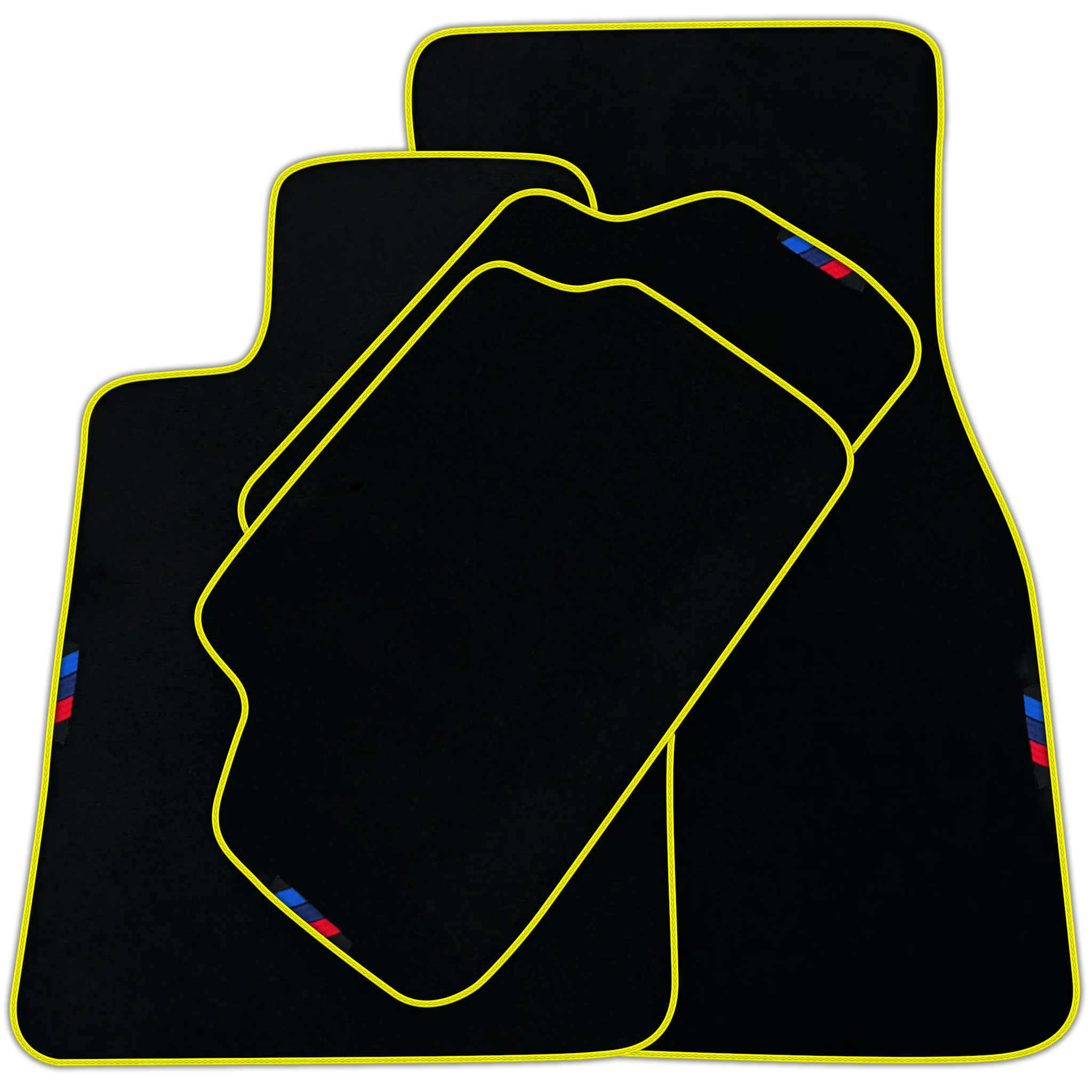 Black Mats For BMW 7 Series E32 | Green Trim | Various Trim Colors