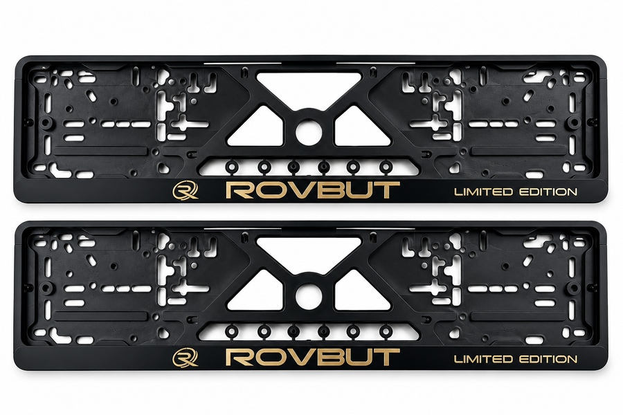 Rovbut Design Number Plate Holder Eu Standard Size 52 cm x 11 cm Limited Edition