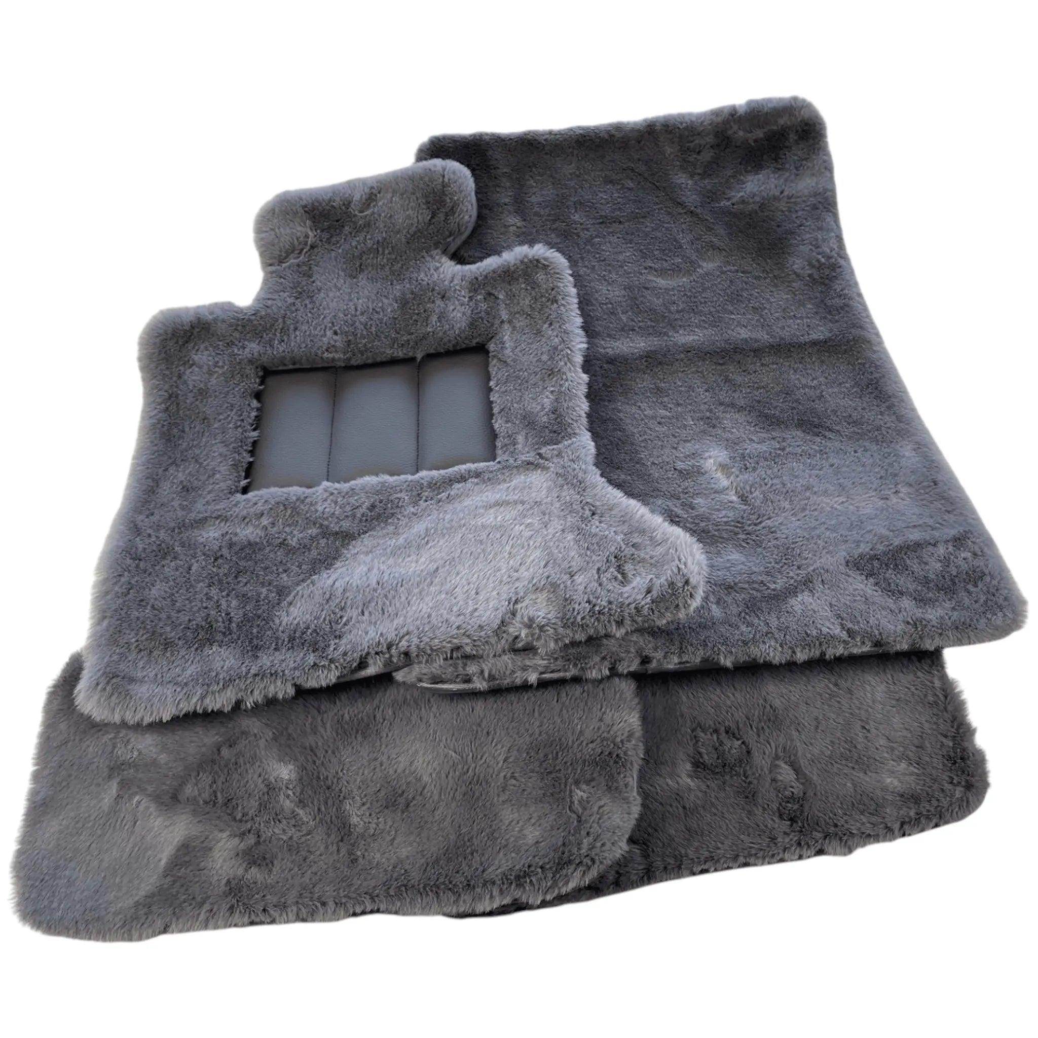 Various Colors of Sheepskin Floor Mats Tailored for the Lexus LC (2017-2024) - AutoWin