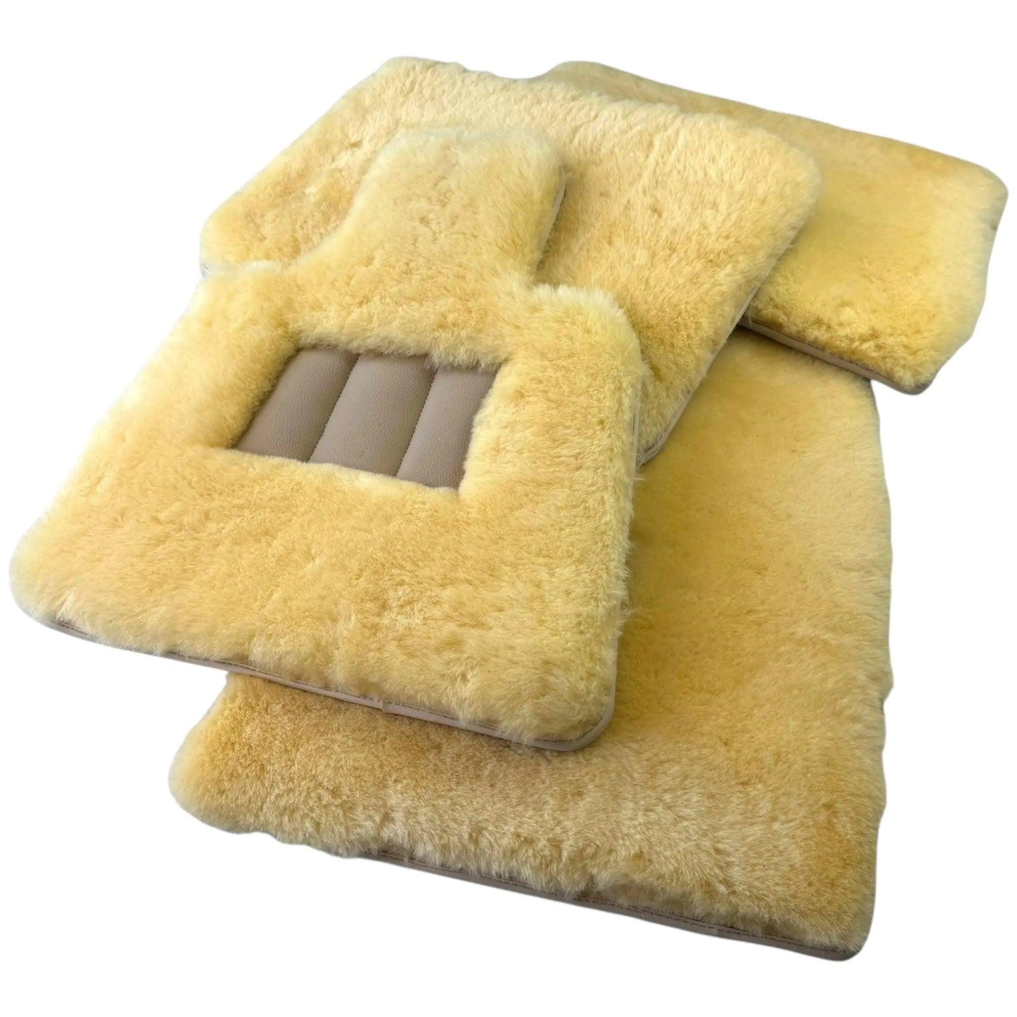 Various Colors of Sheepskin Floor Mats Tailored for the Lexus LC (2017-2024) - AutoWin
