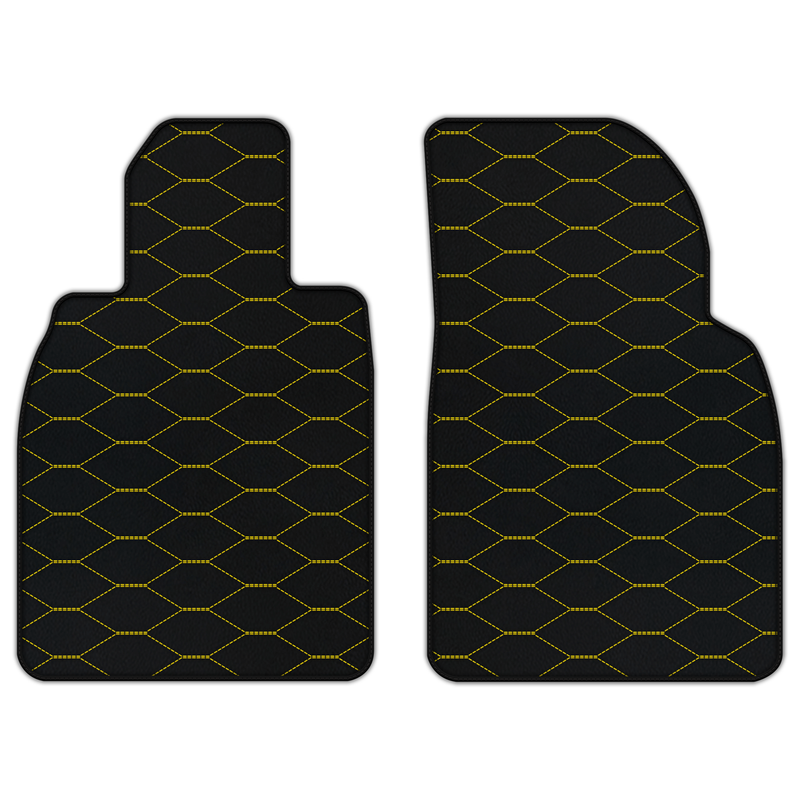 Customizable Leather Floor Mats with Viper Hex Pattern for Porsche 911 GT3 Touring (991.2) 2018–2019