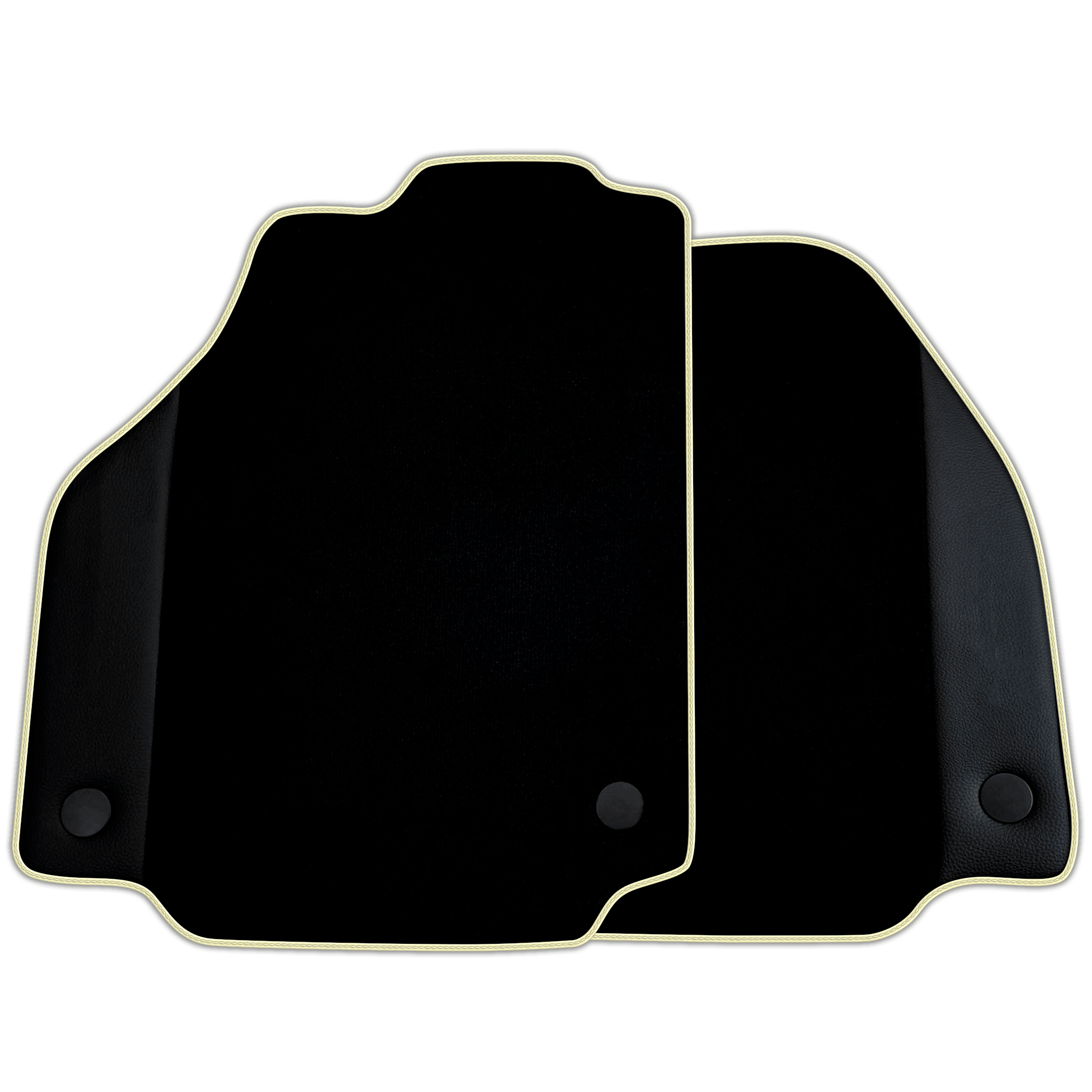 Custom Black Floor Mats for Ferrari F8 Tributo (2019-2022) with Leather | Various Trim Colors