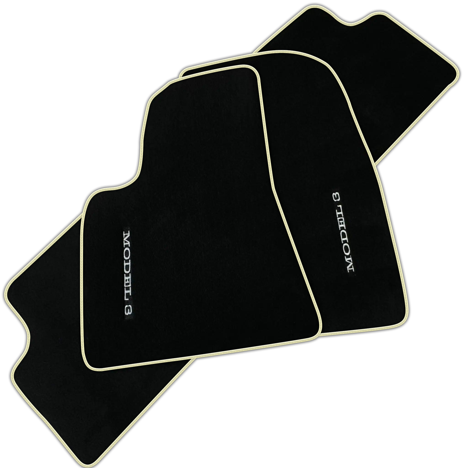 Black Floor Mats for Tesla Model 3 (2017-2023)