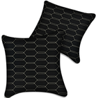 Customizable Black Leather Pillows Set of 2 for Lamborghini Vehicles
