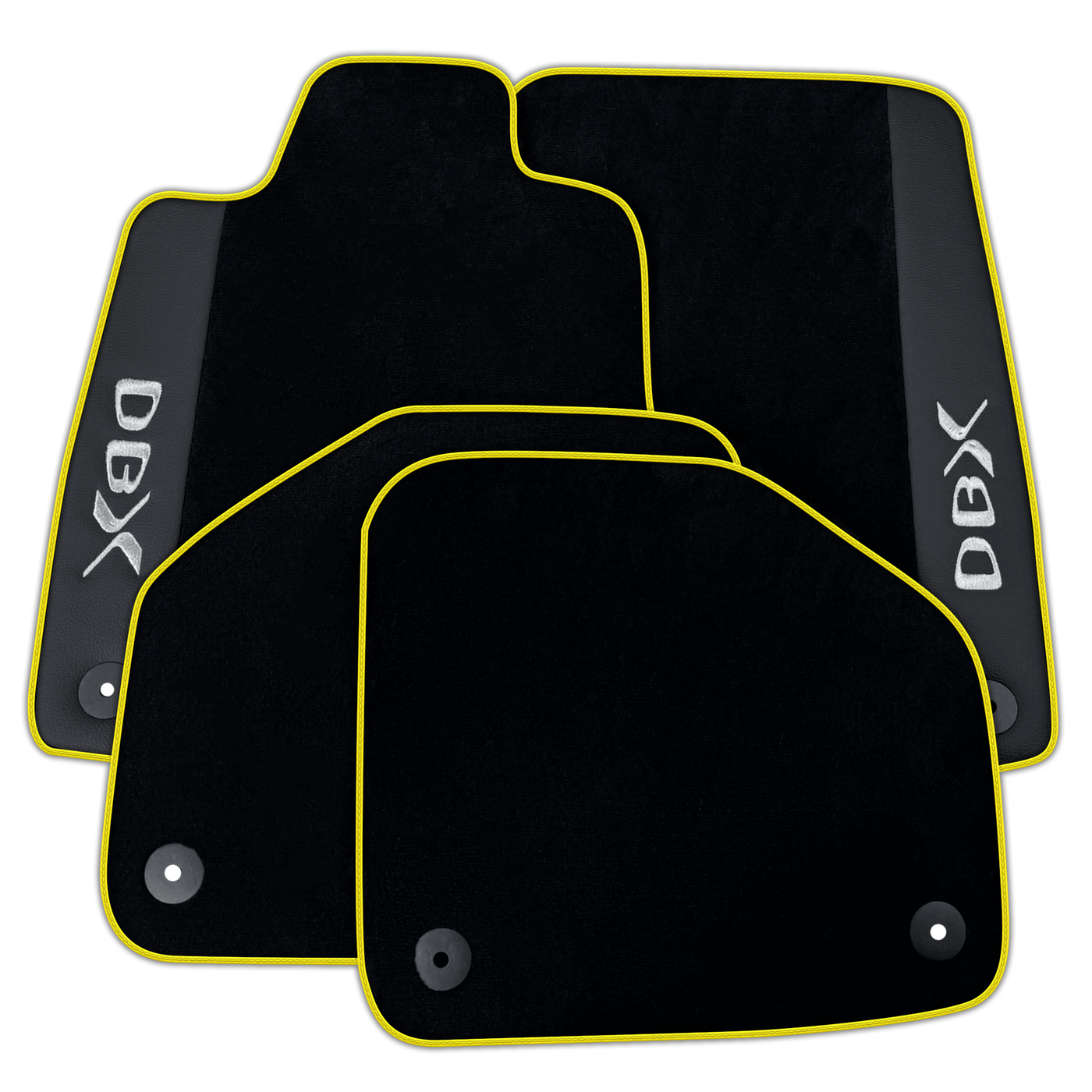 Black Floor Mats for Aston Martin DBX707 (2022-2026) SUV707 (2022-2026) SUV with Leather