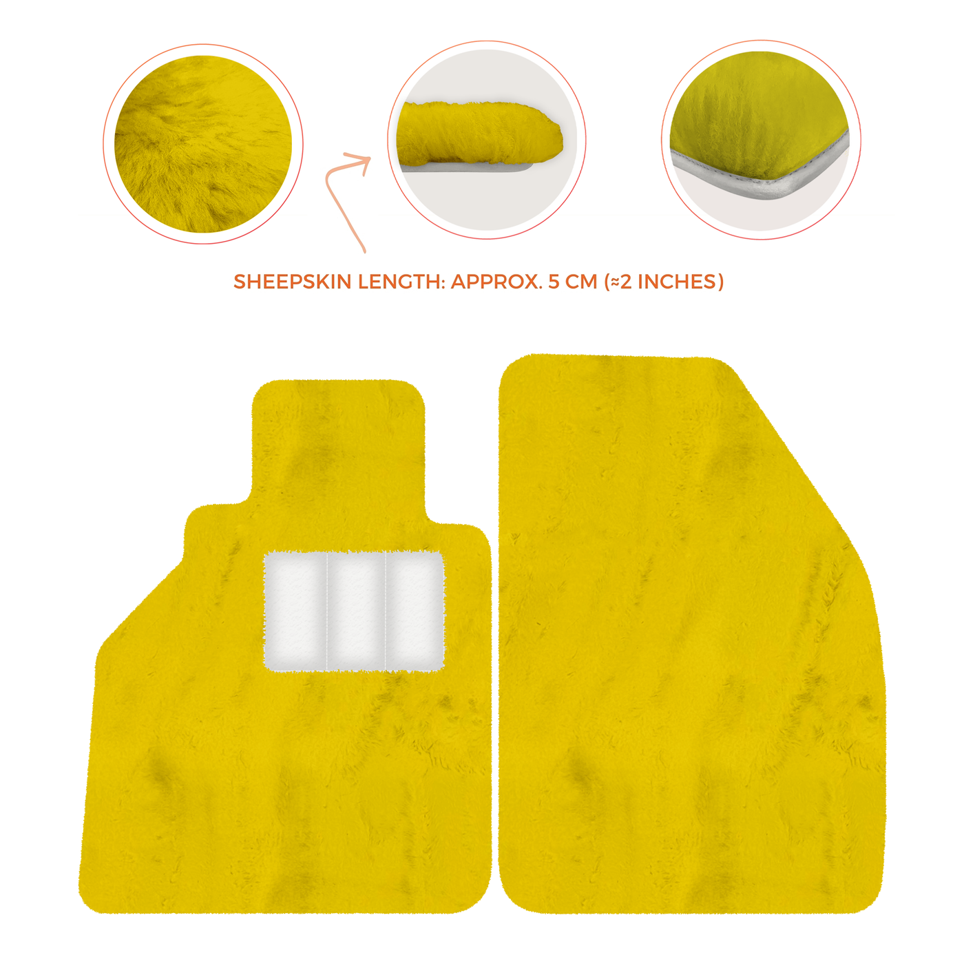 Premium Sheepskin Floor Mats for Porsche 986 Boxster (1996-2004)
