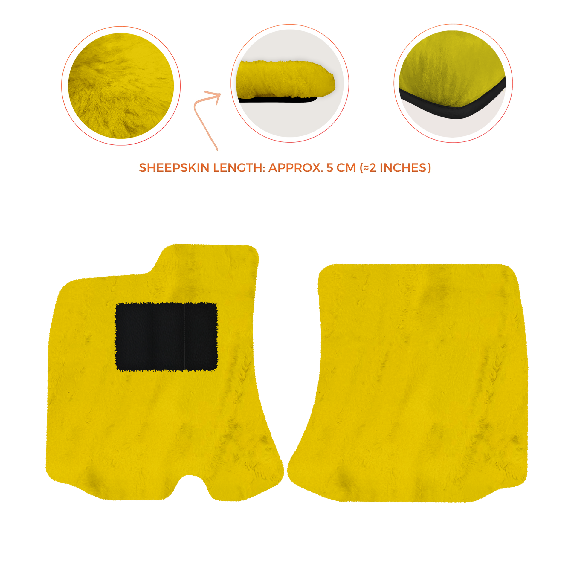 Premium Sheepskin Floor Mats for Bentley Arnage RL (1998-2009)