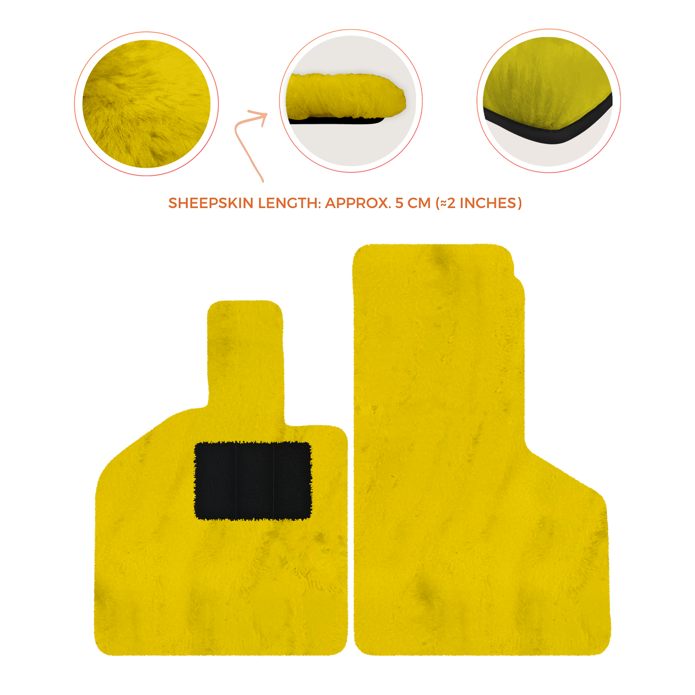 Luxury Sheepskin Floor Mats for Lamborghini Gallardo (2004-2014)