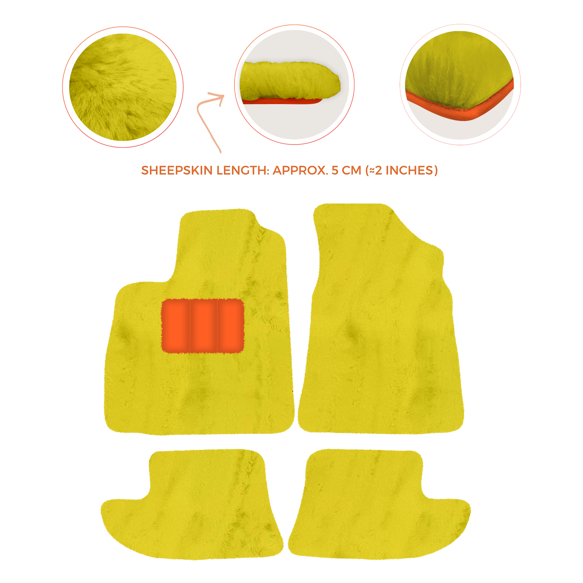 Premium Sheepskin Floor Mats for Bentley Continental GT (2003-2011)