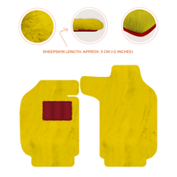 Sheepskin Floor Mats for Porsche 911 SC (1978-1984) - Sheepskin Length, Various Color Options