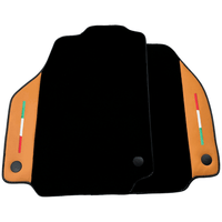 Black Floor Mats for Ferrari 458 Spider (2012-2015) with Beige Nappa Leather | Italian Edition - AutoWin