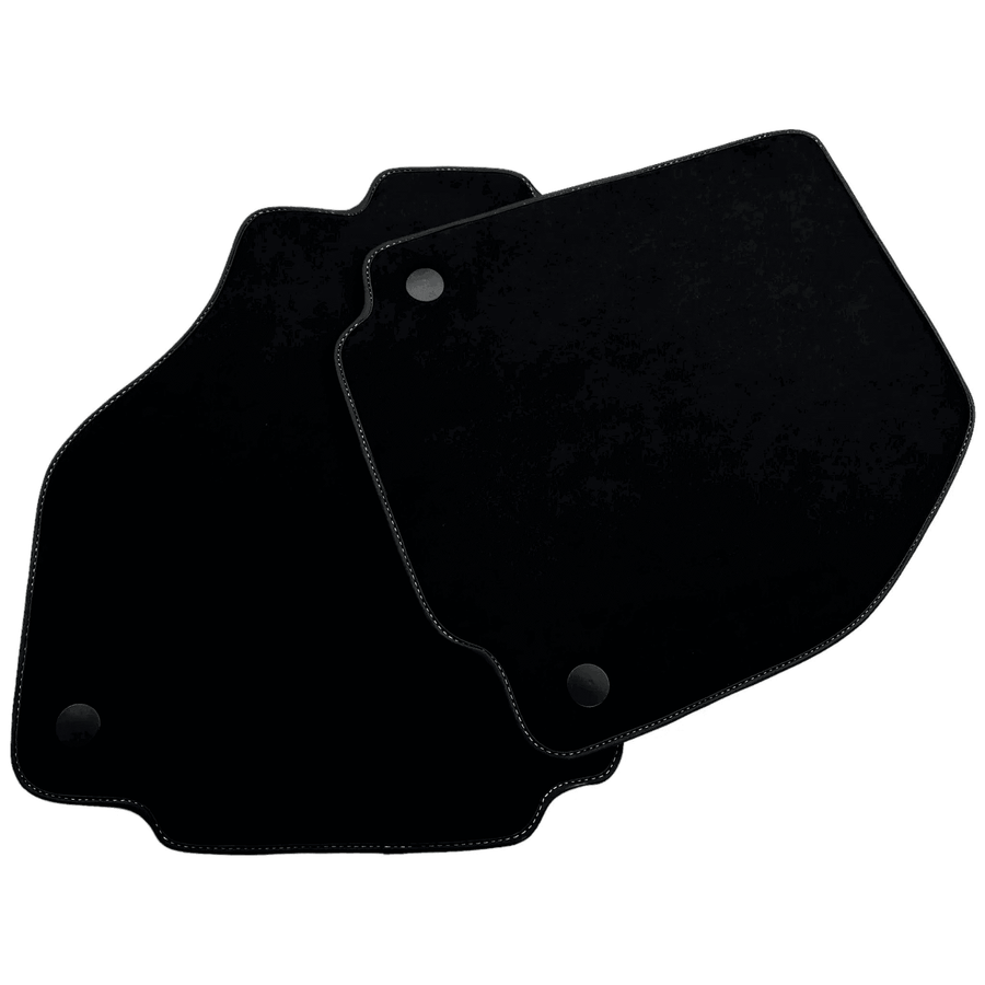 Alcantara Black Floor Mats For Ferrari 488 Pista Spider (2019-2021) - AutoWin