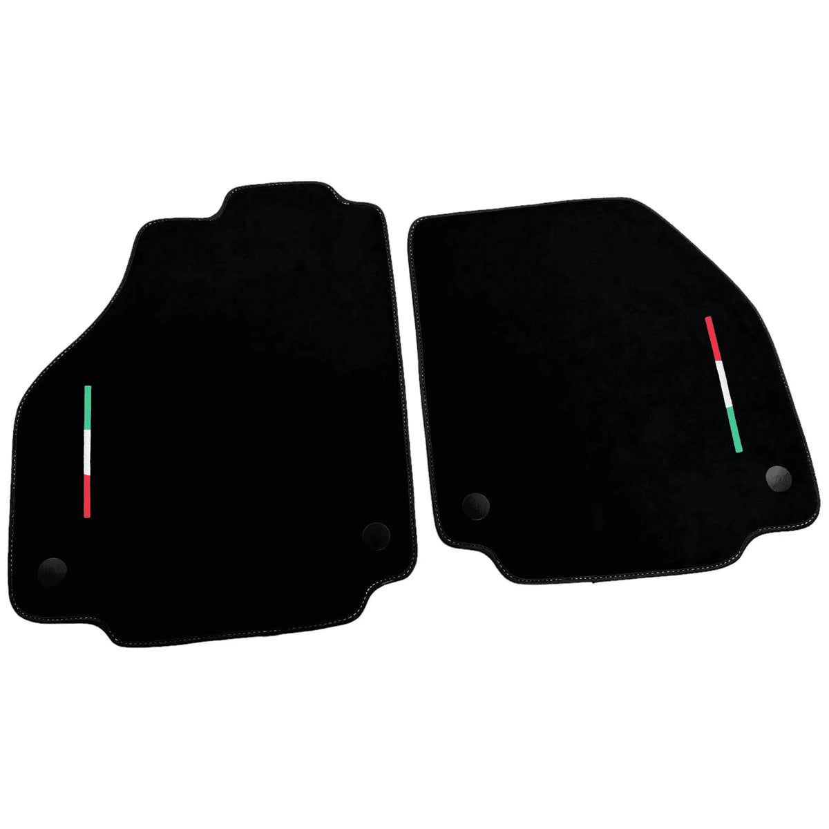 Alcantara Black Floor Mats For Ferrari 488 GTB (2016-2022) Italian Edition
