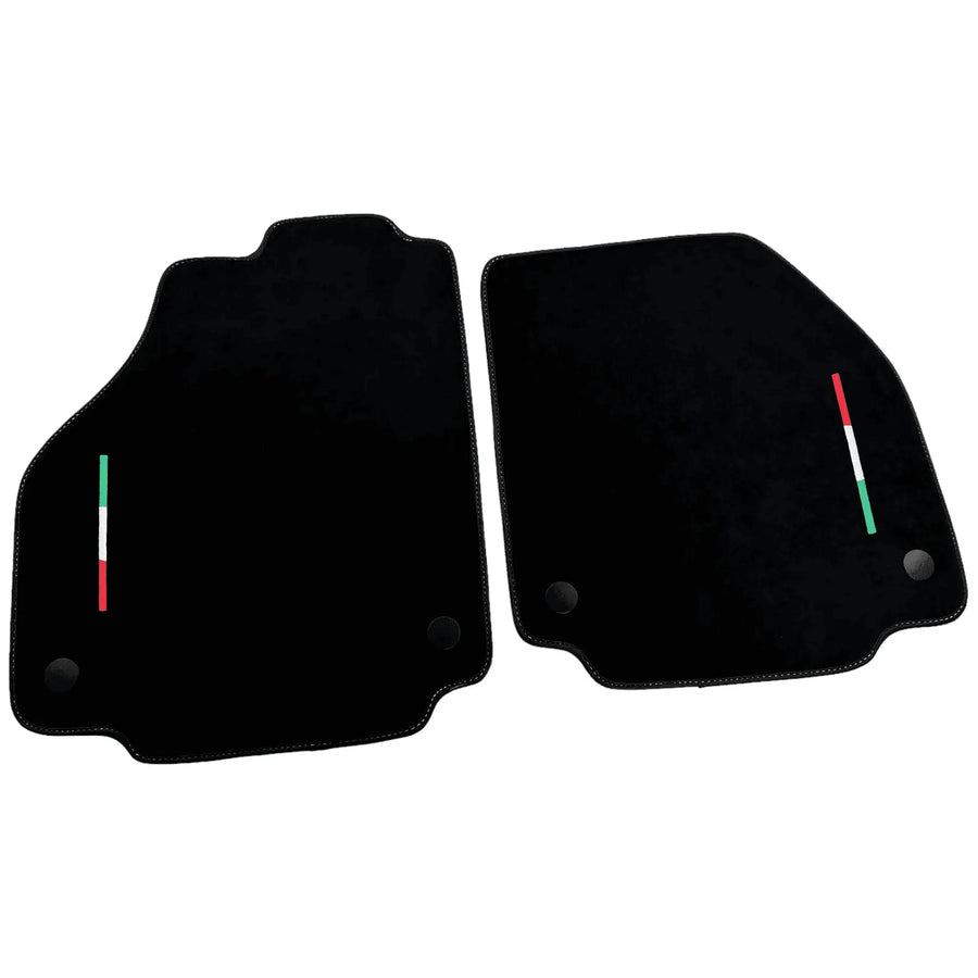 Alcantara Black Floor Mats For Ferrari 488 GTB (2016-2022) Italian Edition
