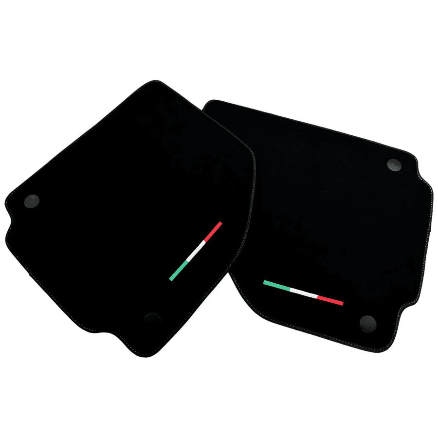 Alcantara Black Floor Mats For Ferrari 488 GTB (2016-2022) Italian Edition