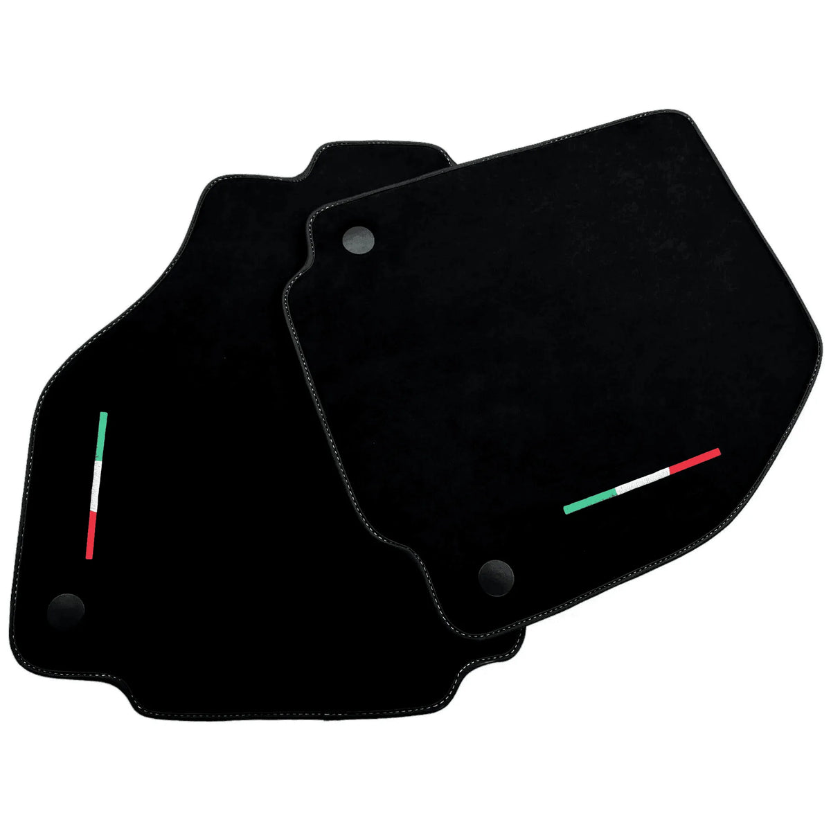 Alcantara Black Floor Mats For Ferrari 488 GTB (2016-2022) Italian Edition