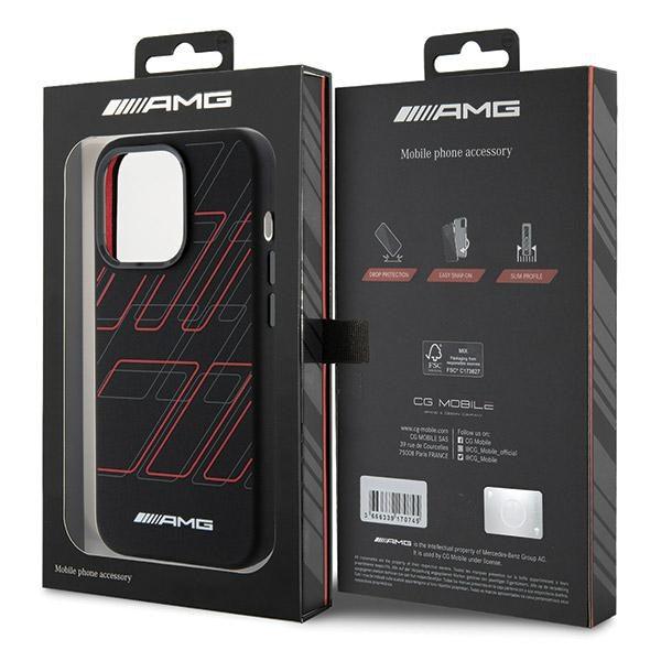AMG Silicone Large Rhombuses Pattern MagSafe Hardcase for iPhone 15 Pro Max 6.7" - AutoWin