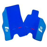 Blue Floor Mats for BMW i8 Series L12 L15 with M Package with Alcantara